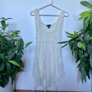 🌸 2 FOR 30 🌸 - White Beach Cover Up Tank